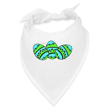 ostereier 03 - Bandana - Weiß - Vorne