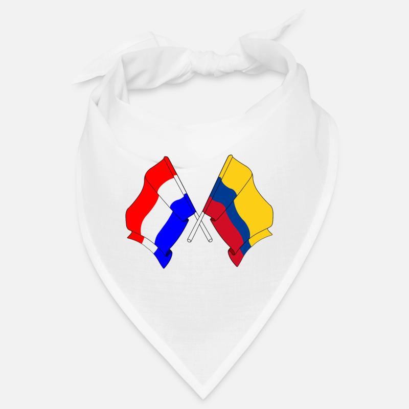 Drapeau des Pays-Bas et drapeau de la Colombie Bandana