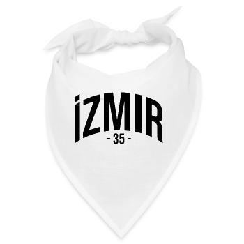 Izmir 35 Türkei Turkiye Geschenk Urlaub TR Türk - Bandana - Weiß - Vorne