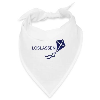 Loslassen in Maritim - Bandana - Weiß - Vorne