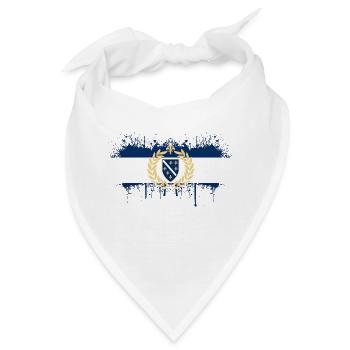 Bosnien in der Herzegowina Europa Sarajavo Flagge Mostar - Bandana - Weiß - Vorne