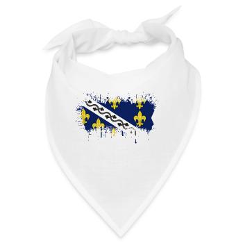 Bosnien in der Herzegowina Europa Sarajavo Flagge Mostar - Bandana - Weiß - Vorne