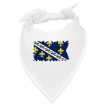 Bosnien in der Herzegowina Europa Sarajavo Flagge Mostar - Bandana - Weiß - Vorne