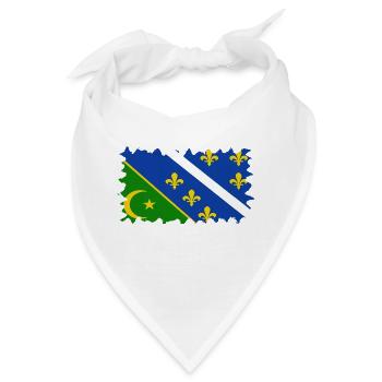 Bosnien in der Herzegowina Europa Sarajavo Flagge Mostar - Bandana - Weiß - Vorne