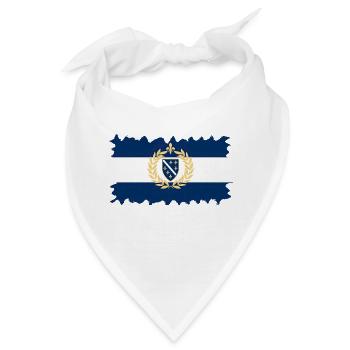 Bosnien in der Herzegowina Europa Sarajavo Flagge Mostar - Bandana - Weiß - Vorne