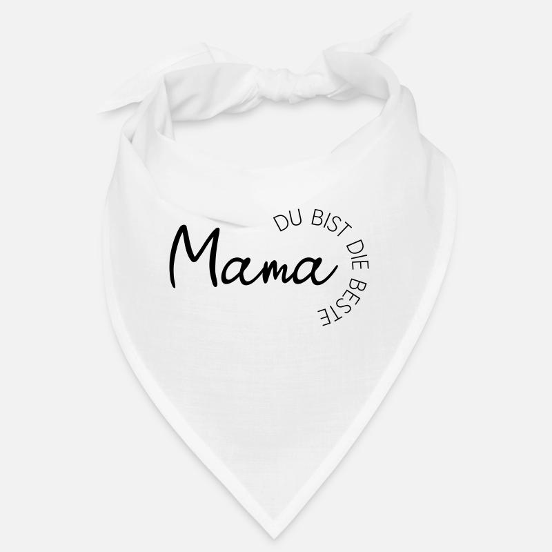 Mama-Liebe Statement - Mama du bist die Beste! Bandana