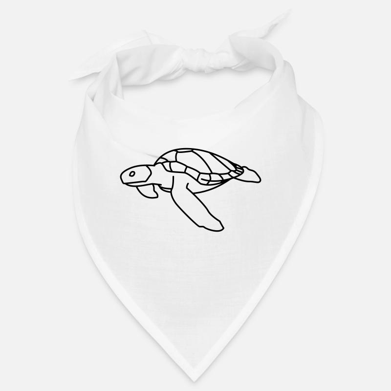 Tortue de mer - Bandana - blanc