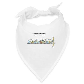 Das letzte Abendmahl - Bandana - Weiß - Vorne