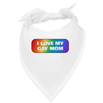 Ich liebe meine schwule Mutter - Bandana - Weiß - Vorne