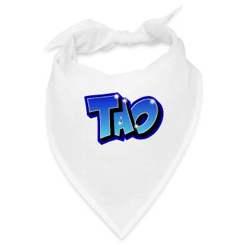 Graffiti TAO druckbar - Bandana - Weiß - Vorne