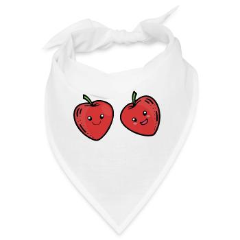 cherry friends - Bandana - Weiß - Vorne