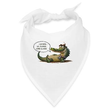 Entspannter Rex - Bandana - Weiß - Vorne