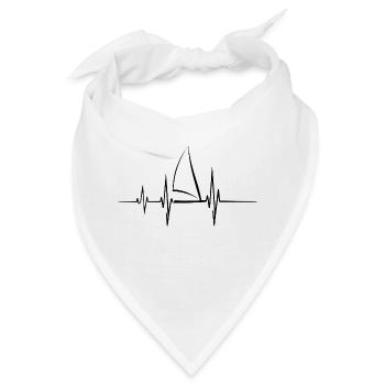 Segelboot Heartbeat Segelboot - Bandana - Weiß - Vorne
