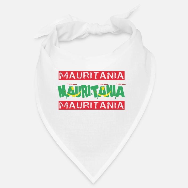 Mauritania Text Flag Bandana