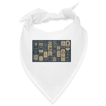 vintage retro designs - Bandana - Weiß - Vorne