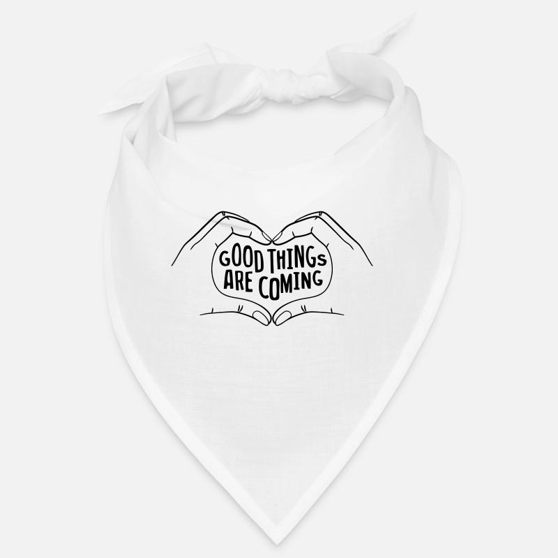 Good Things Are Coming - schwarz - Bandana - Weiß