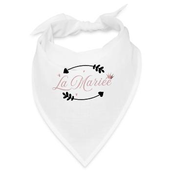 Die Braut Pink Arrow - Bandana - Weiß - Vorne