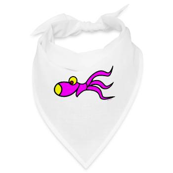squid shirt - Bandana - Weiß - Vorne