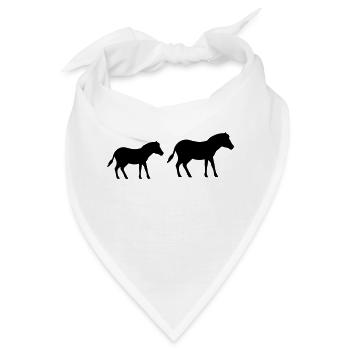 pferd pony 2 - Bandana - Weiß - Vorne