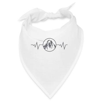 berge puls - Bandana - Weiß - Vorne