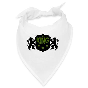 king - Bandana - Weiß - Vorne