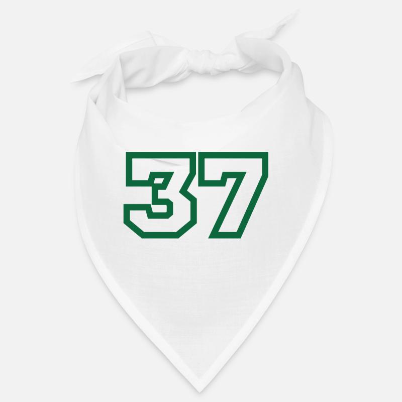 Numéro 37 sport vert Bandana