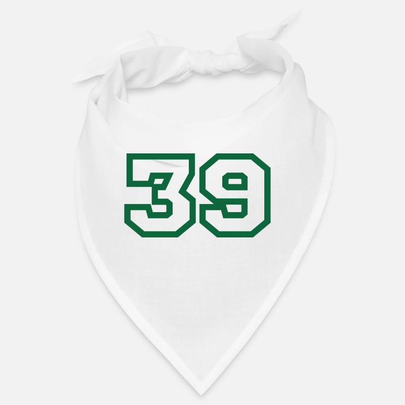 Numéro 39 sport vert Bandana