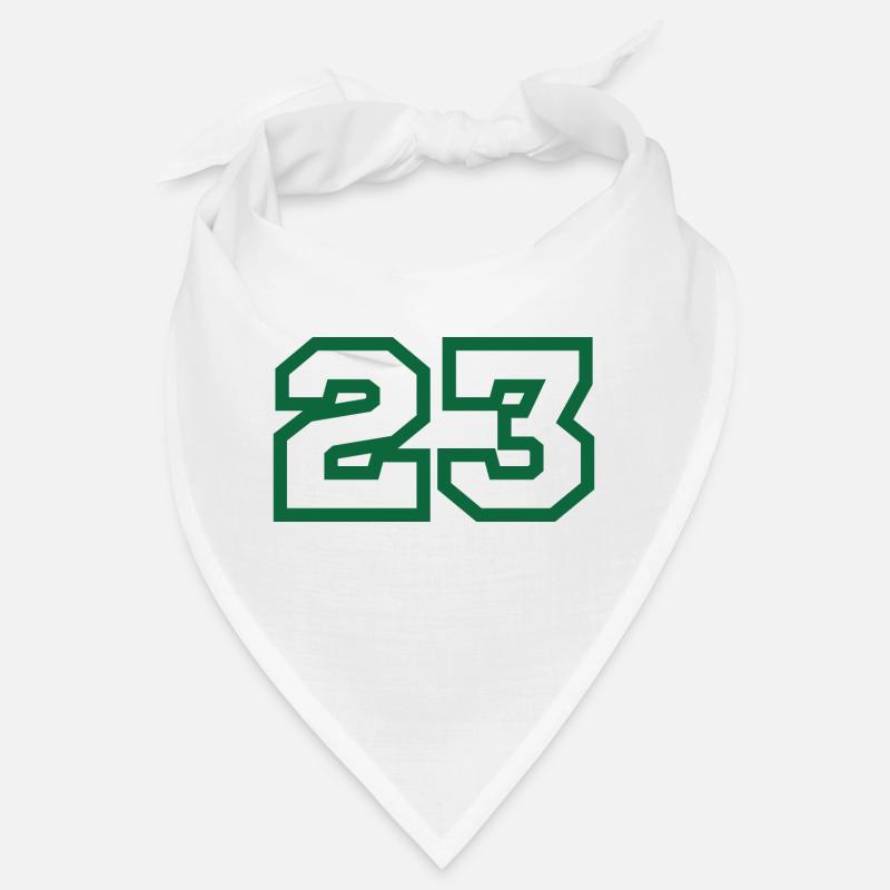 Numéro 23 sport vert Bandana