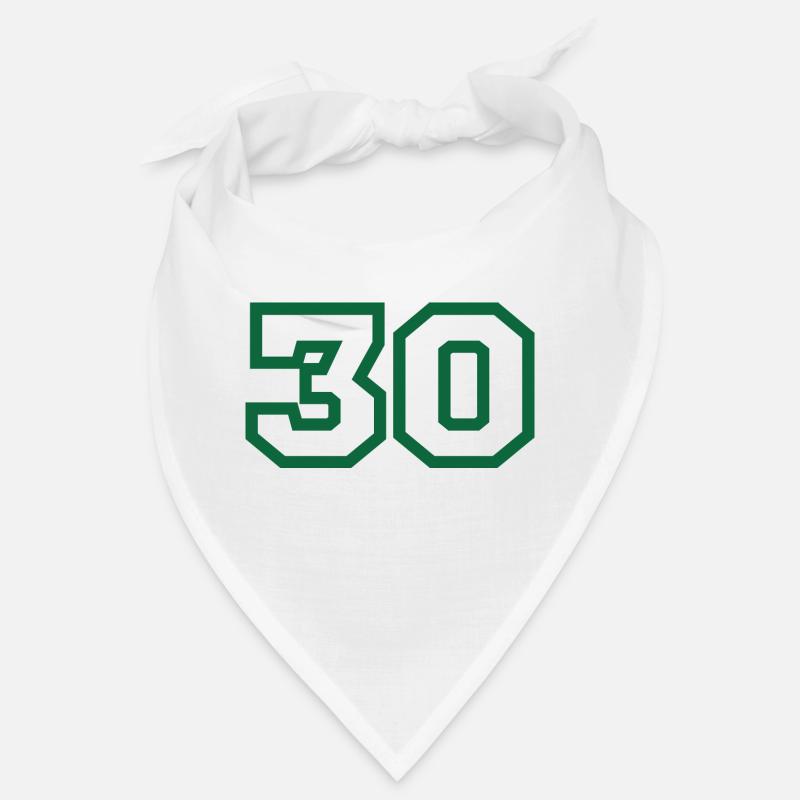 Nummer 30 grüner Sport Bandana