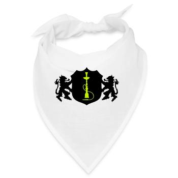 shisha symbol wappen - Bandana - Weiß - Vorne