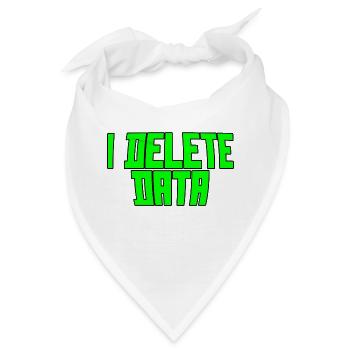 I Delete Data 3 - Bandana - Weiß - Vorne