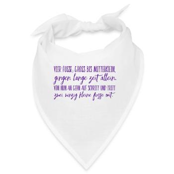 Taufe Geschenk - Bandana - Weiß - Vorne