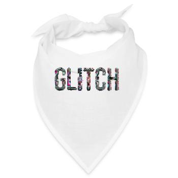 Glitch Computer PC Elektronik Gaming Medien Kunst - Bandana - Weiß - Vorne
