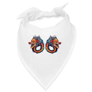 dragons china - Bandana - Weiß - Vorne