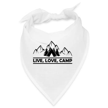 Live Love Camp - Bandana - Weiß - Vorne
