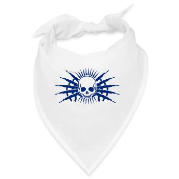 skull guns - Bandana - Weiß - Vorne