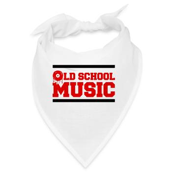 Old School Music - Bandana - Weiß - Vorne