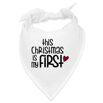First Christmas - Bandana - Weiß - Vorne
