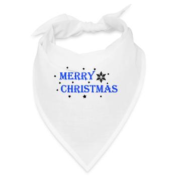 Merry Christmas - Bandana - Weiß - Vorne