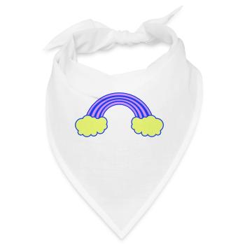 regenbogen - Bandana - Weiß - Vorne