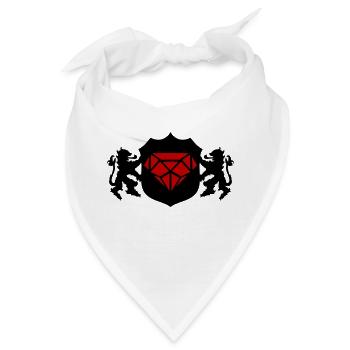 Wappen Diamant 02 - Bandana - Weiß - Vorne
