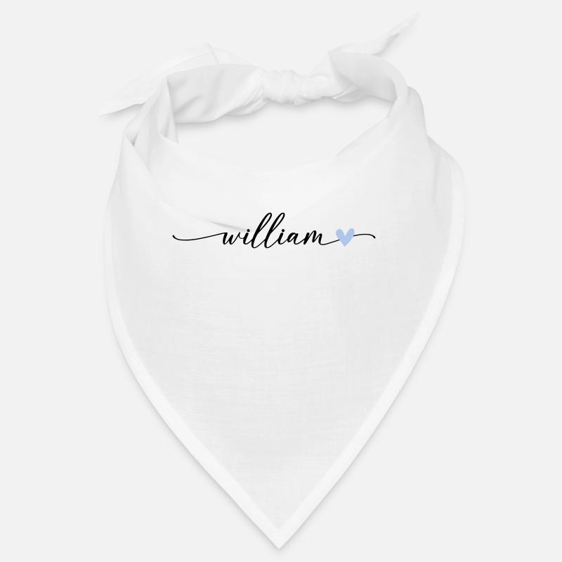 William Name Calligraphie Police Bandana