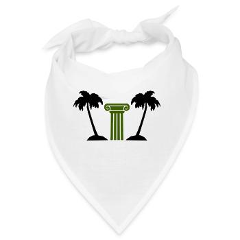 palmen säule - Bandana - Weiß - Vorne