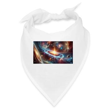 Quasar im Universum - Bandana - Weiß - Vorne