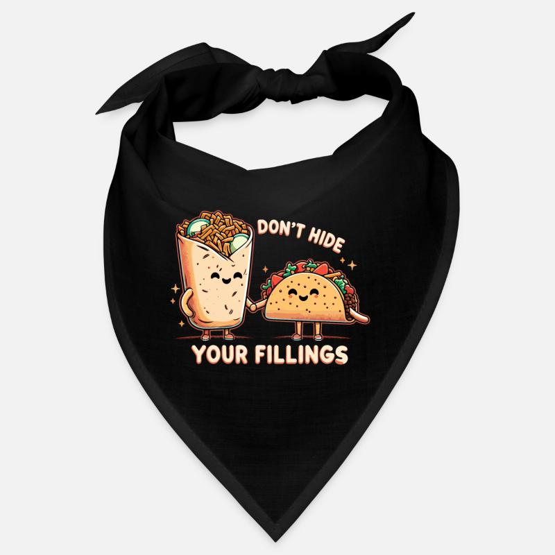 Don't Hide Feelings Taco Burrito Gift Bandana