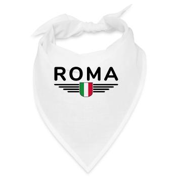 Rom Italien Fan Design T Shirt Outfit - Bandana - Weiß - Vorne
