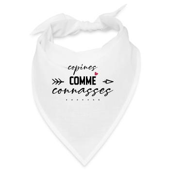 Freundinnen als - Bandana - Weiß - Vorne
