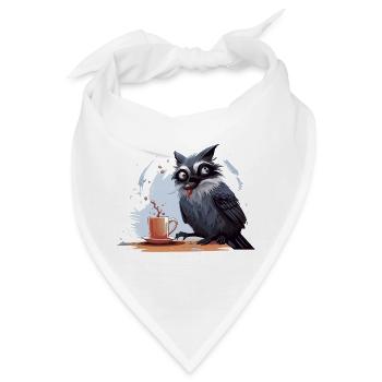 Der Koffein-Eindringling - Bandana - Weiß - Vorne
