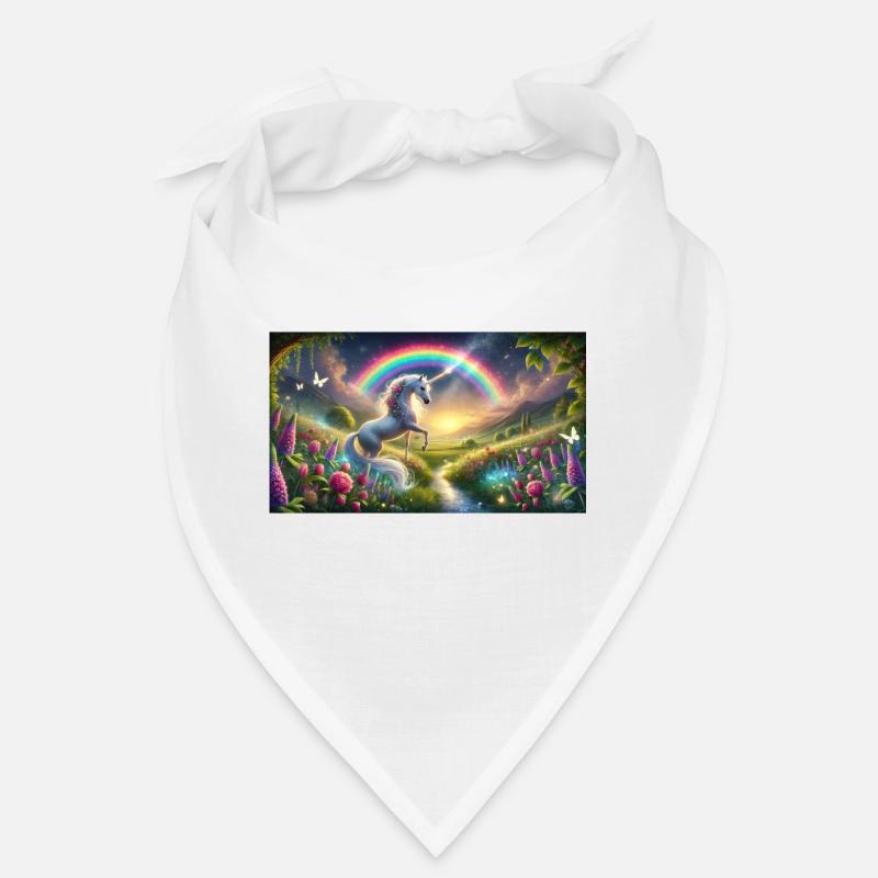 Einhorn und Regenbogen Bandana