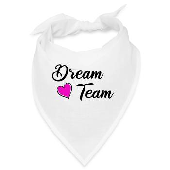 dream team - Bandana - Weiß - Vorne